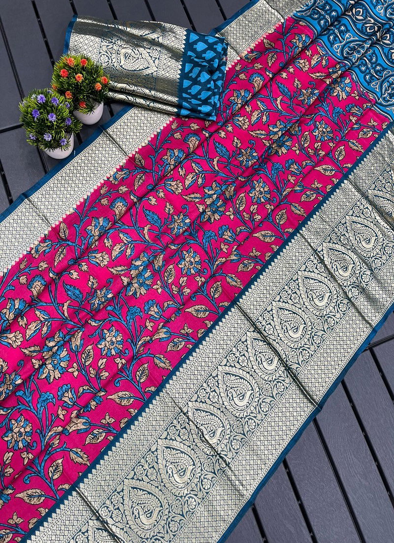 Qalamkari By Wow Silk Designer Non Catalog Sarees